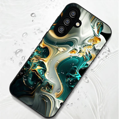 Samsung Galaxy A56 Premium Acrylic Shockproof Glass Back Case (Ocean Ember)