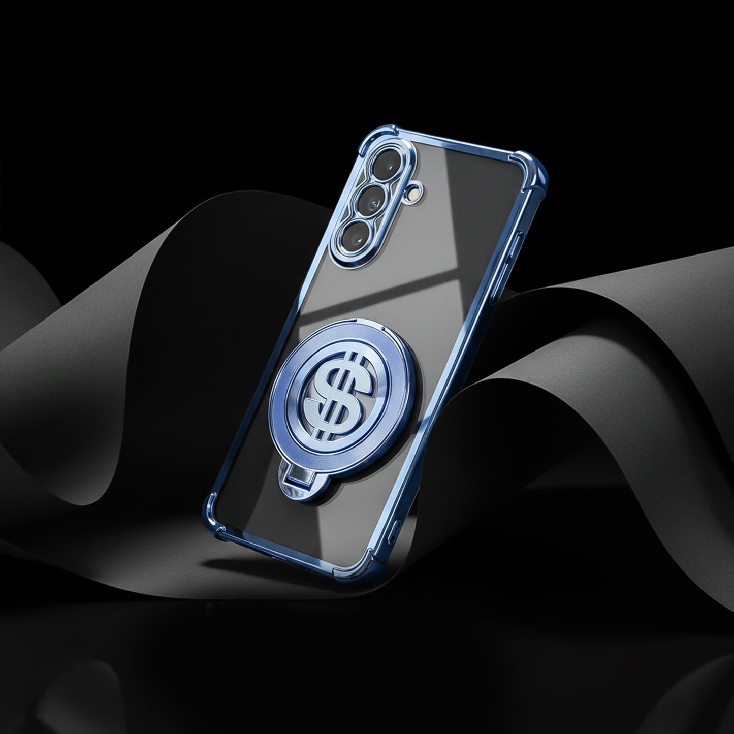 Samsung Galaxy A56 5G Phone case with a dollar sign design on a black background