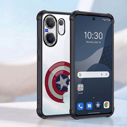 Vivo X200 FE 5G Premium 3D Spot UV Shield Sticker Shockproof Airbags Case