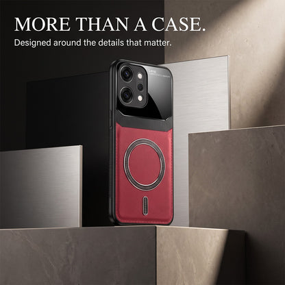Oppo Reno 14 Pro 5G Premium Magsafe Magnetic Leather Lens Protective Case