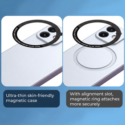 Oppo Reno 16 5G Frameless Magnetic Wireless Charging Case — Ultra-Slim Clear MagSafe Compatible Cover