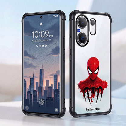 Vivo X200 FE 5G Premium 3D Spot UV Spider-Man Sticker Shockproof Airbags Case