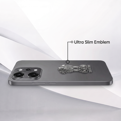 OPPO Reno 14 Pro 5G Compatible Satyamev Jayate 3D Metal Emblem Sticker