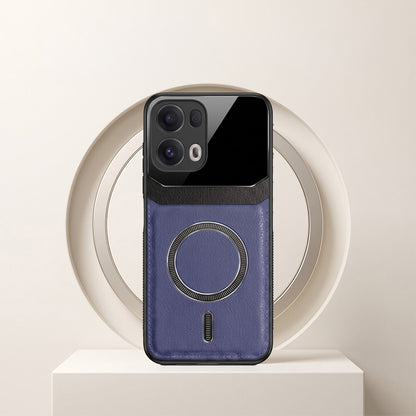 Oppo Reno 13 Pro 5G Premium Magsafe Magnetic Leather Lens Protective Case