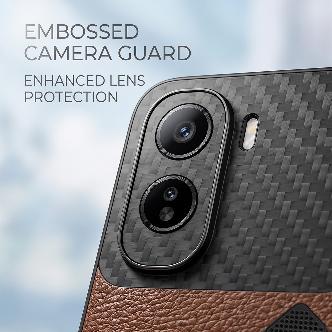 Vivo T5 Pro 5G Carbon Fiber Heat Dissipation Leather Hybrid Phone Case