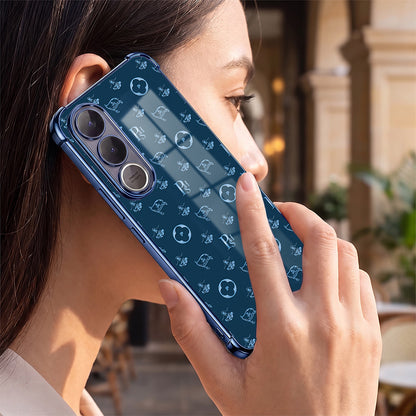 Vivo V70 FE 5G Luxury Monogram Blue Airbags Printed Back Case