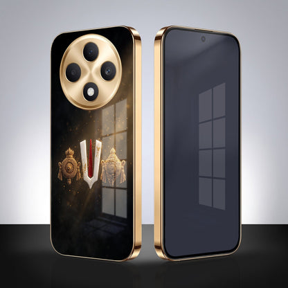 Oppo F27 Pro+ 5G Royal Heritage Edition Gold Electroplated Glass Phone Back Case