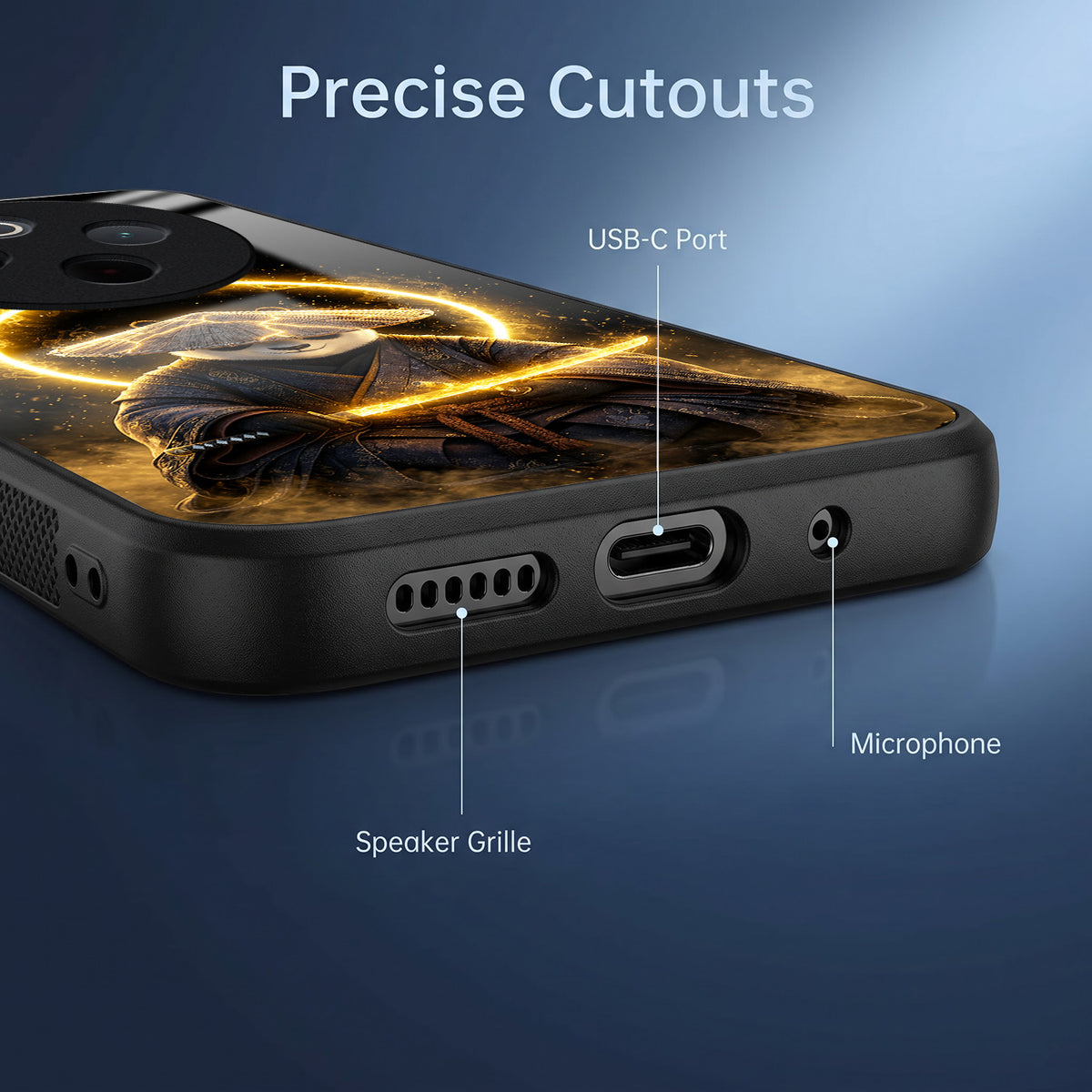 Vivo T4 5G Warrior Panda Acrylic Glass Back Case