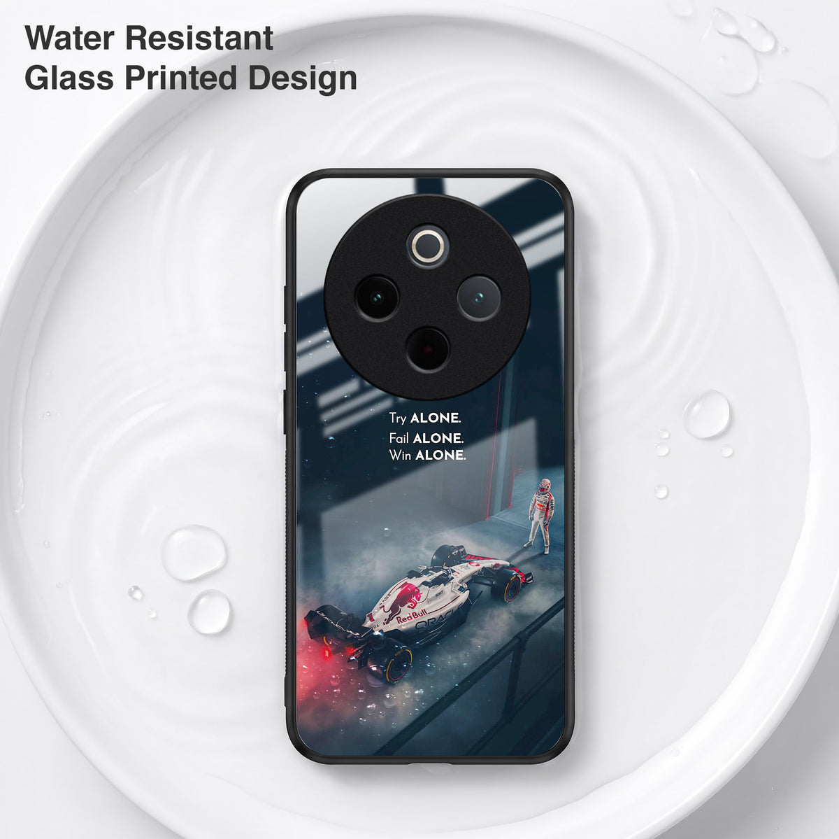 Vivo T4 5G Win Alone F1 Racing Acrylic Glass Back Case