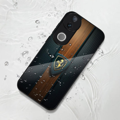 Vivo V50 5G Premium Acrylic Shockproof Glass Back Case (Royal Roadster)
