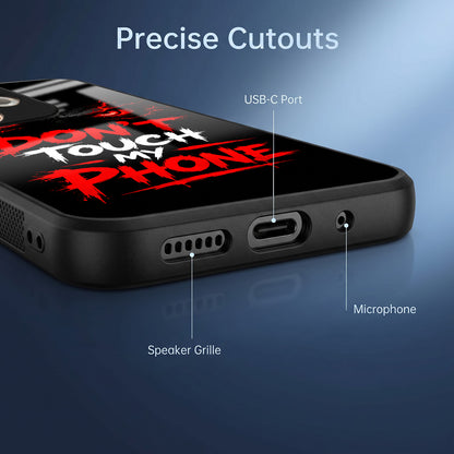 Oppo A5 Pro 5G Don't Touch My Phone Acrylic Glass Back Case
