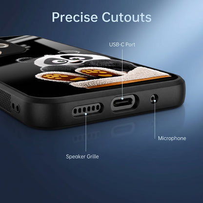 Oppo A5 Pro 5G Cute Panda Acrylic Glass Back Case
