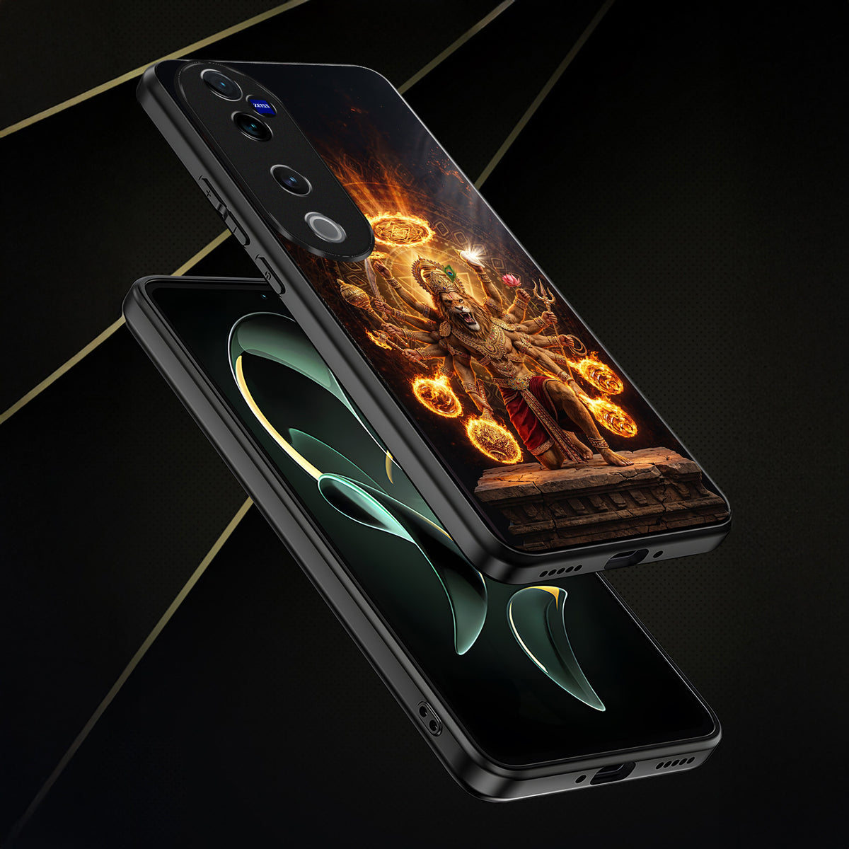 Vivo V40 Pro 5G Lord Narasimha Acrylic Glass Back Case