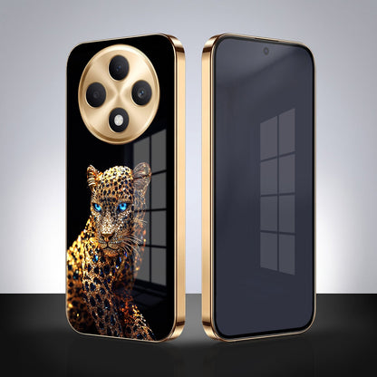 OPPO F27 Pro+ 5G Panther Gold Electroplated Glass Phone Back Case