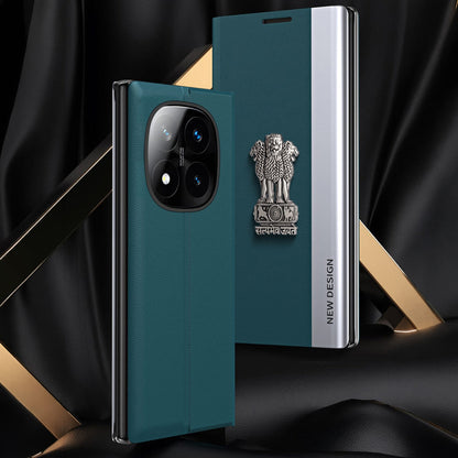 Redmi Note 15 Pro+ 5G Satyamev Jayate Flip Leather Case