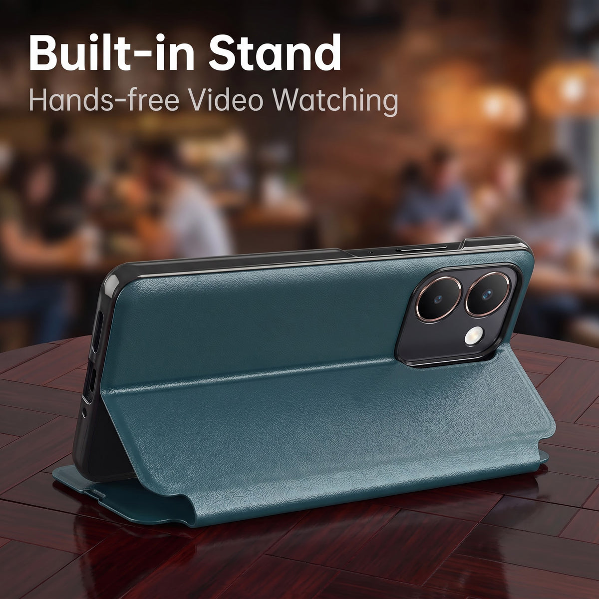 Vivo Y200 Pro 5G Premium Tri-Color Satyamev Jayate Half Window Flip Case