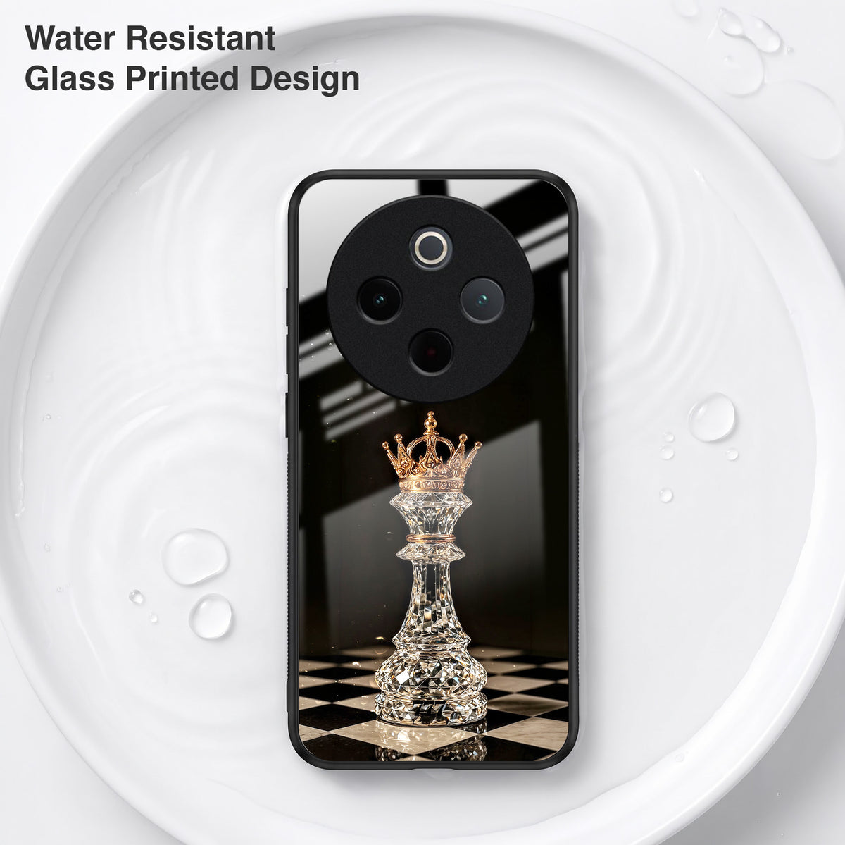 Vivo T4 5G Royal Chess King Acrylic Glass Back Case