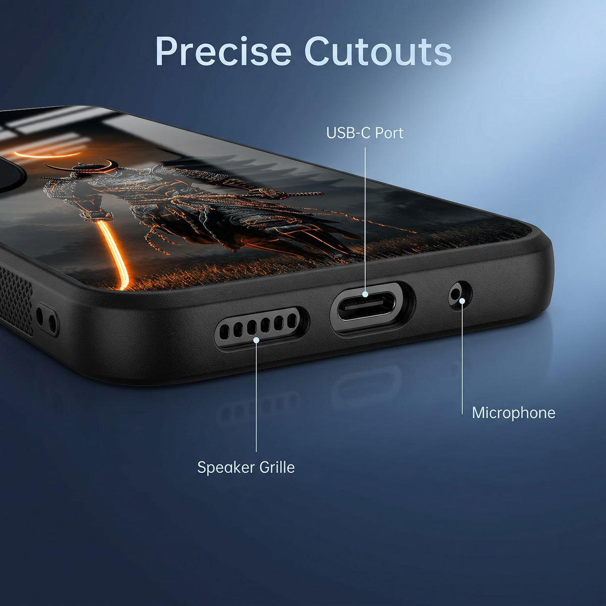 Vivo V40 Pro 5G Samurai Warrior Acrylic Glass Back Case