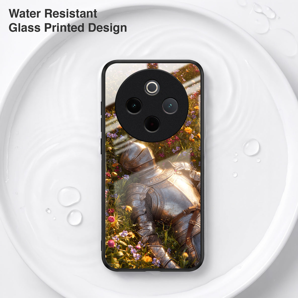 Vivo T4 5G Armored Knight Acrylic Glass Back Case