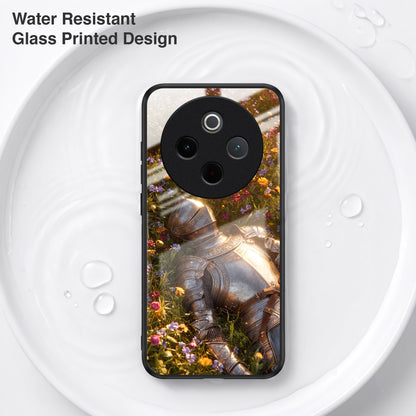 Vivo T4 5G Armored Knight Acrylic Glass Back Case