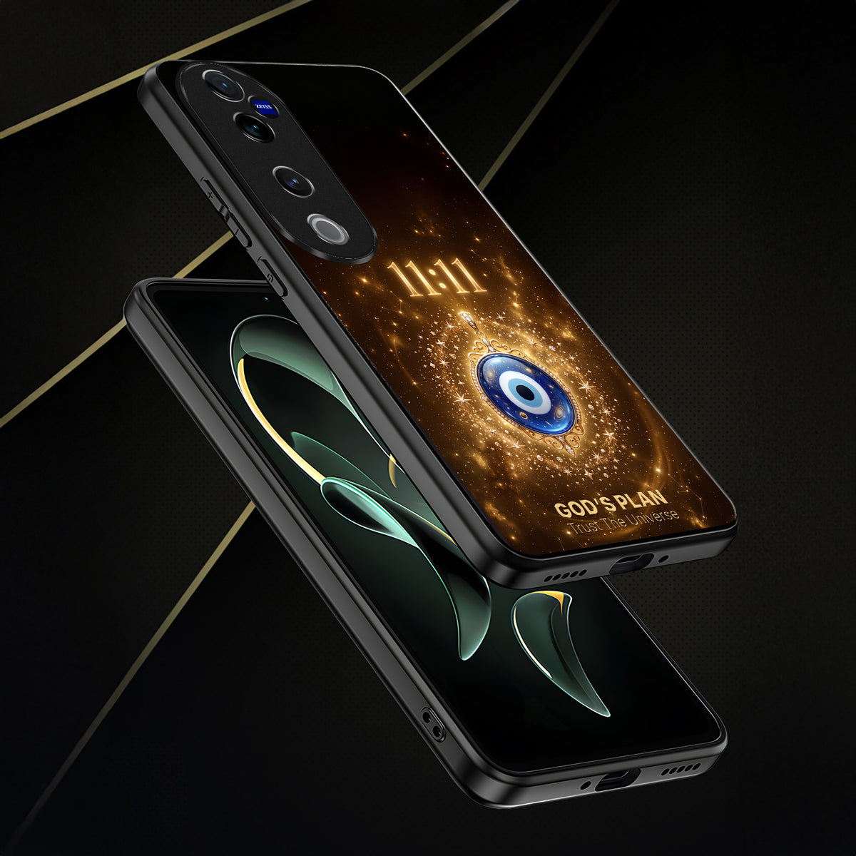 Vivo V40 Pro 5G God’s Plan Evil Eye Acrylic Glass Back Case