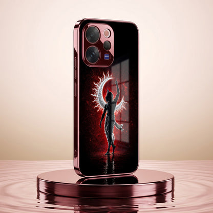 Vivo V70 5G Crimson Divine Burgundy Electroplated Glass Back Case