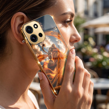 OnePlus Nord 6 5G Divine Hanuman Gold Electroplated Glass Phone Back Case