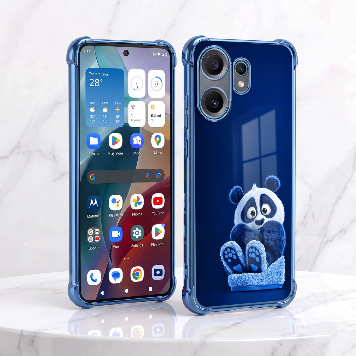 Nothing Phone 2 Pro 5G Cute Panda Airbags Printed Back Case