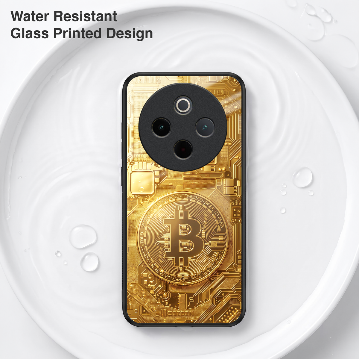 Vivo T4 5G Bitcoin Acrylic Glass Back Case