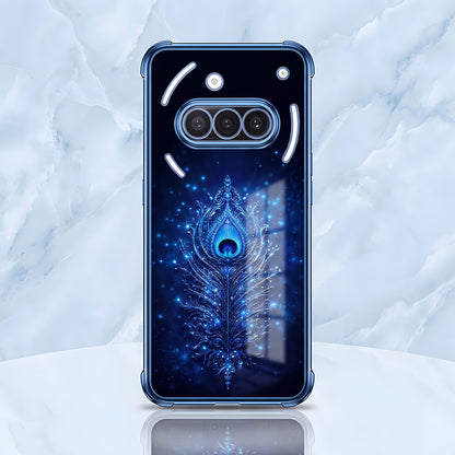Nothing Phone 3a 5G Premium Peacock Feather Airbags Printed Back Case