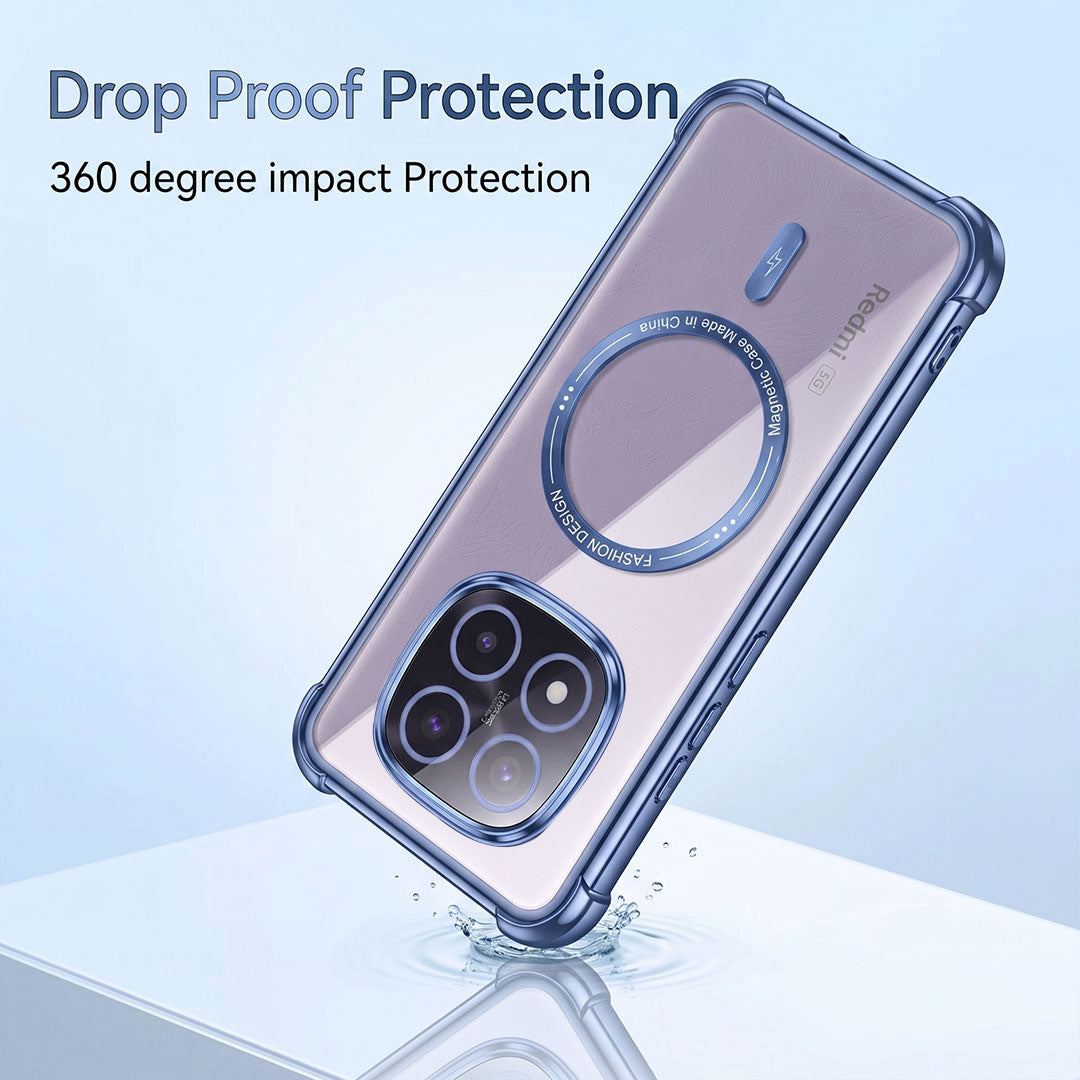 Redmi Note 14 Pro+ 5G Premium Magnetic MagSafe Shockproof Airbag Case (2.O)