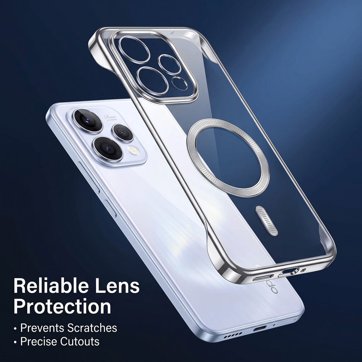 Oppo Reno 15 5G Frameless MagSafe Shockproof Case