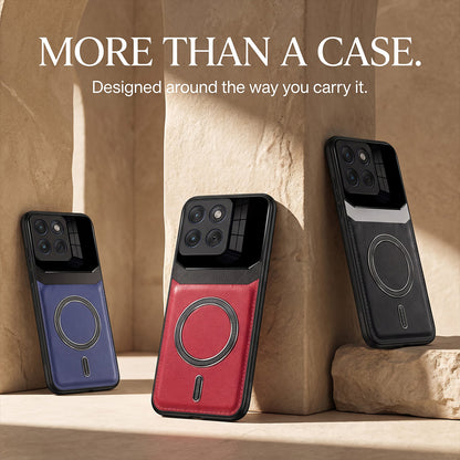 Motorola Edge 70 Fusion 5G Premium Magsafe Magnetic Leather Lens Protective Case