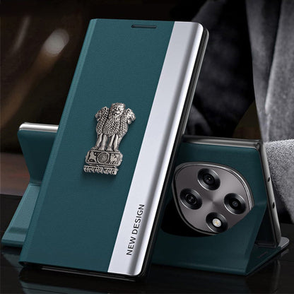 Oppo F31 Pro 5G Satyamev Jayate Flip Leather Case