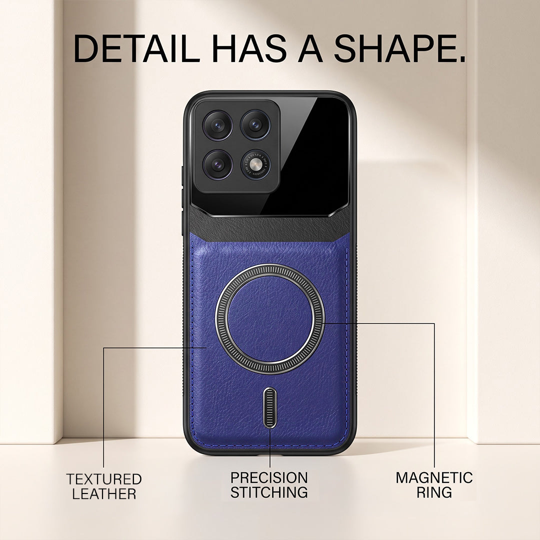 Motorola Edge 70 Pro 5G Premium Magsafe Magnetic Leather Lens Protective Case