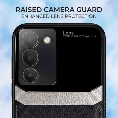 Vivo Y200e 5G Satyamev Jayate 2-in-1 Emblem Leather Lens Protective Back Case