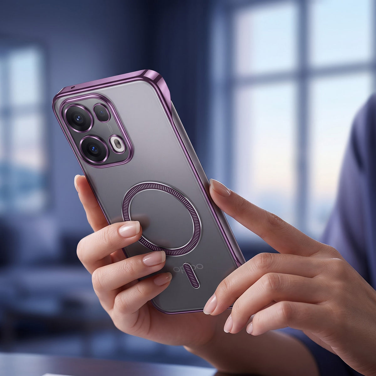 Oppo Reno 13 Pro 5G Frameless MagSafe Shockproof Case
