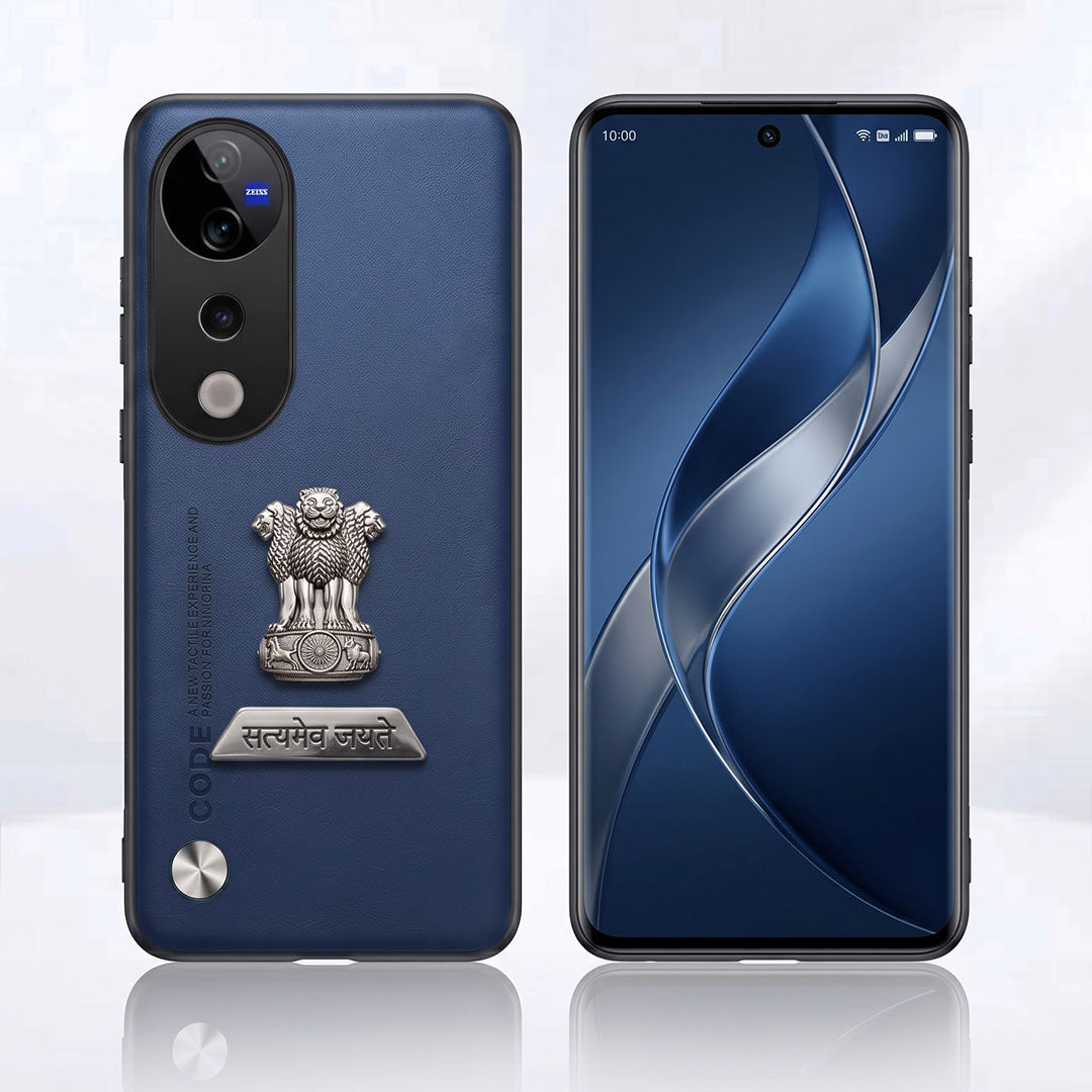 Vivo V40 Pro 5G Satyamev Jayate 2-in-1 Emblem Vegan Leather Back Case