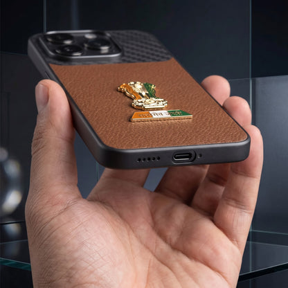 Motorola Edge 70 Pro 5G Tri-Color Satyamev Jayate Carbon Fiber Leather Hybrid Phone Case