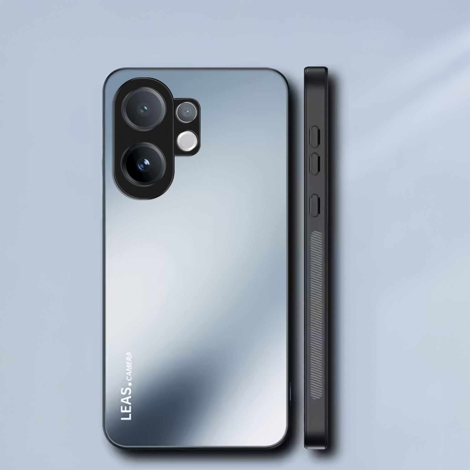 Vivo V60 5G Smartphone cover showing back, side, and front views on a light gray background