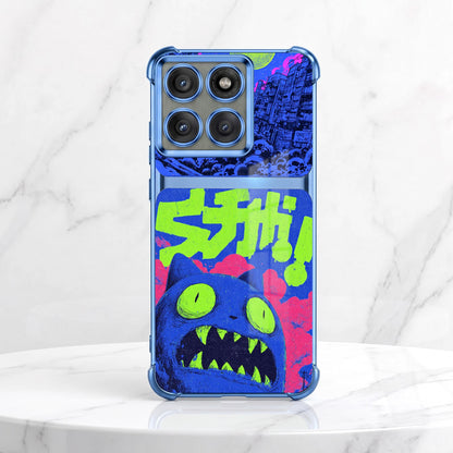 Motorola Edge 60 Pro 5G Neon Monster Dual-Tone Transparent Airbags Case