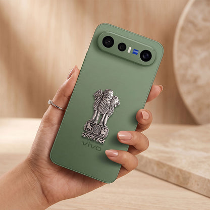 Vivo X300 FE 5G Compatible Satyamev Jayate 3D Metal Emblem Sticker