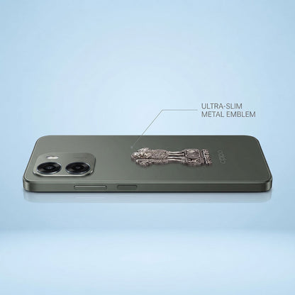 Oppo A6x 5G Compatible Satyamev Jayate 3D Metal Emblem Sticker