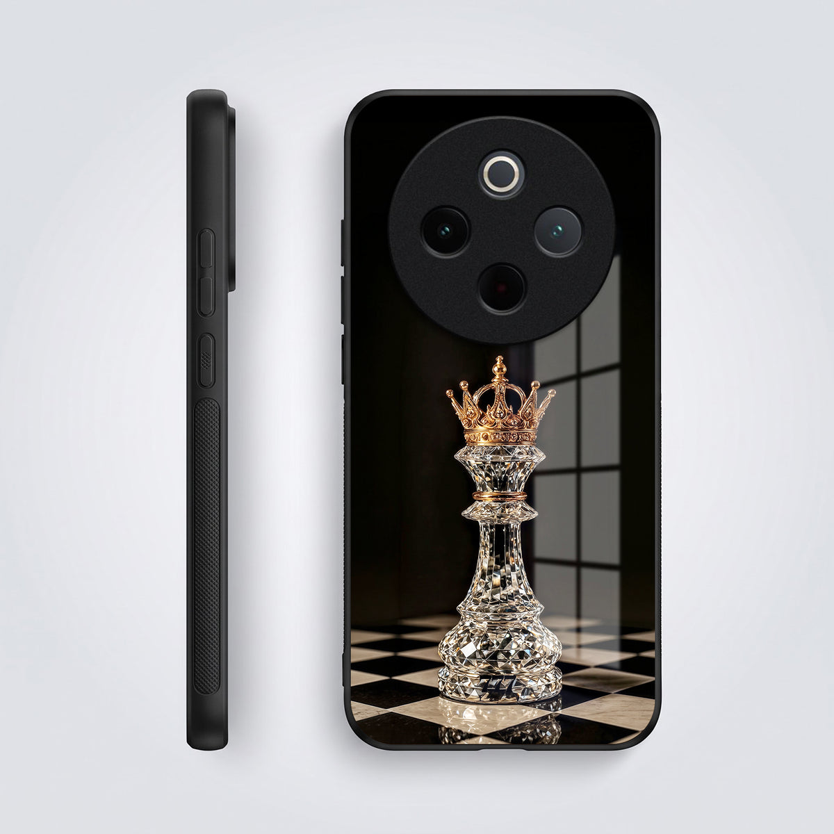 Vivo T4 5G Royal Chess King Acrylic Glass Back Case