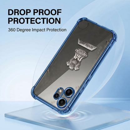 Nothing Phone 2 Pro 5G Satyamev Jayate 2-in-1 Emblem Transparent Shockproof Airbag Case