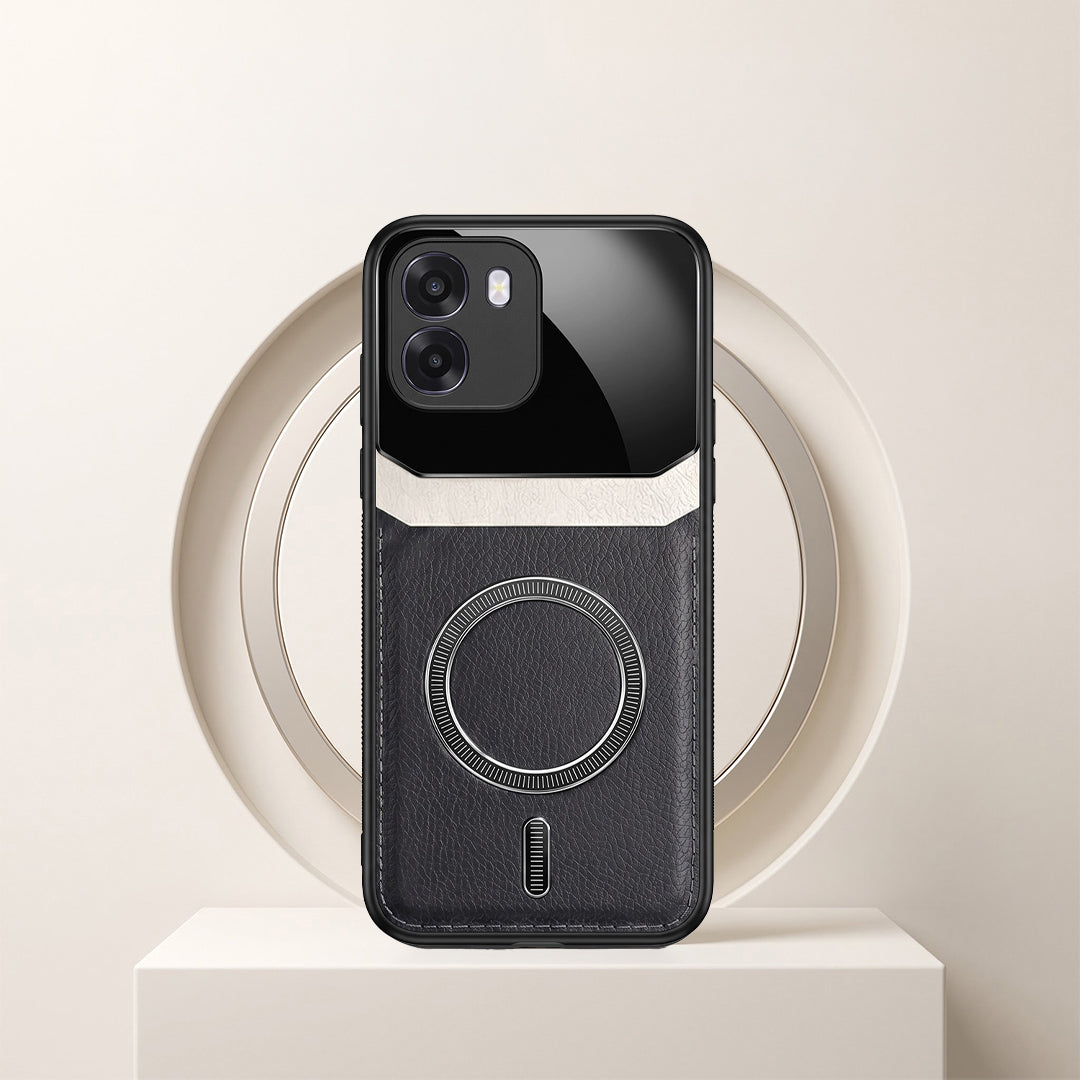 Oppo K14 5G Premium Magsafe Magnetic Leather Lens Protective Case