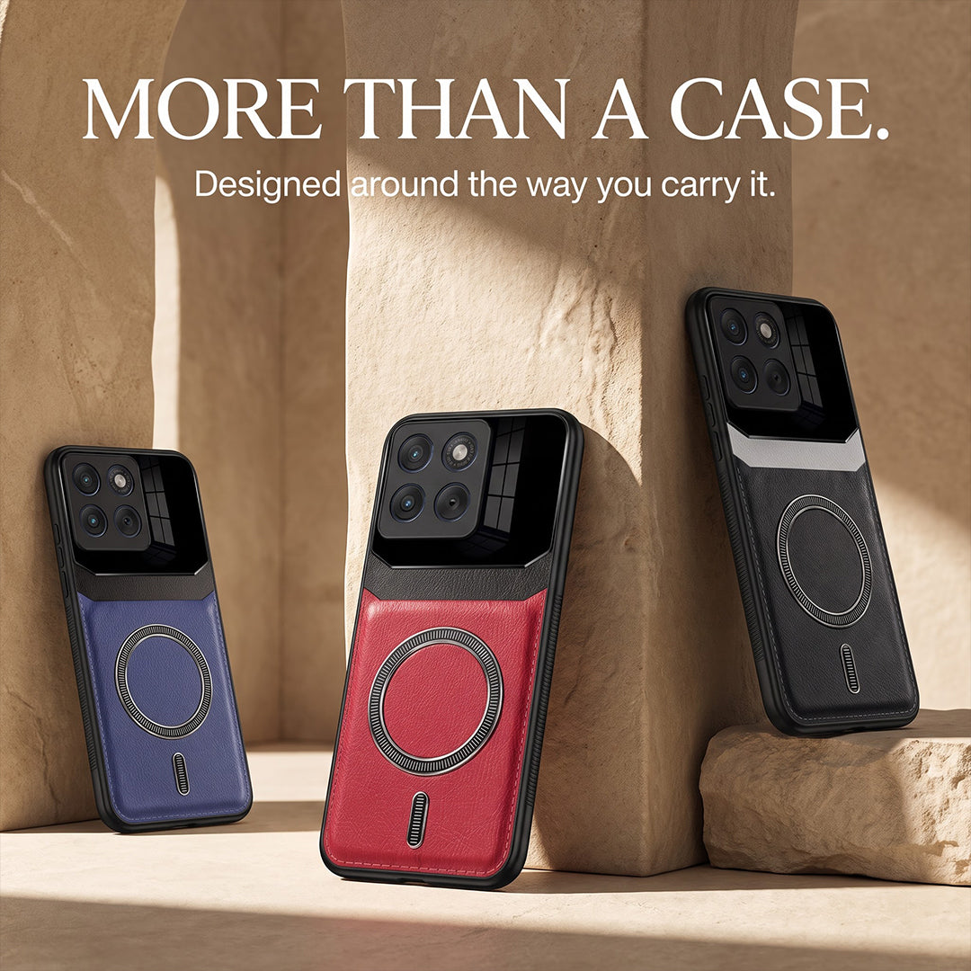 Motorola Edge 70 5G Premium Magsafe Magnetic Leather Lens Protective Case