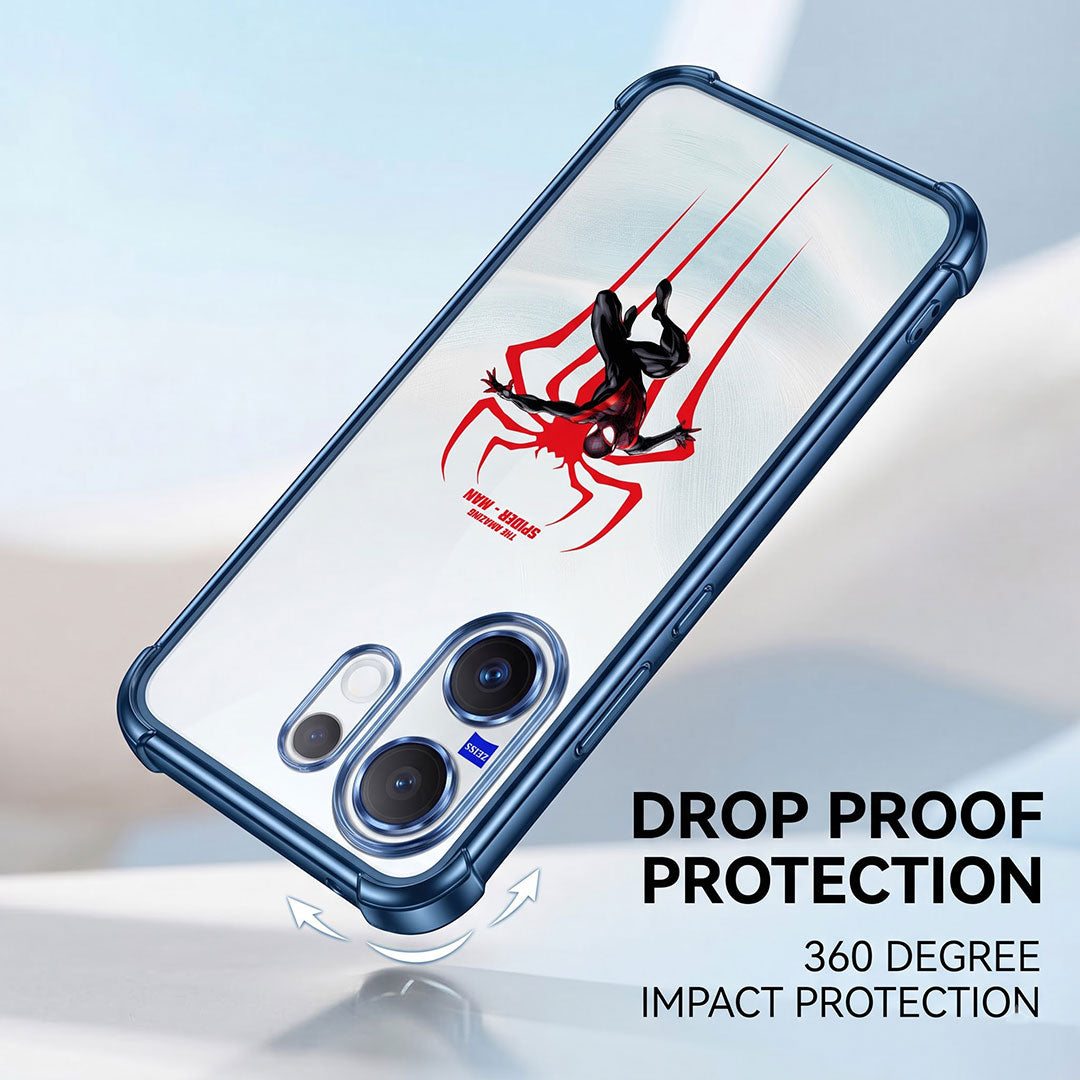 Vivo X200 FE 5G Premium 3D Spot UV Amazing Spider-Man Sticker Shockproof Airbags Case
