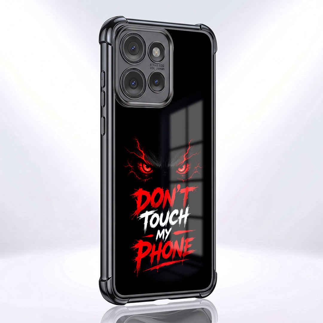 Motorola Edge 50 5G Don't Touch My Phone Airbags Printed Back Case