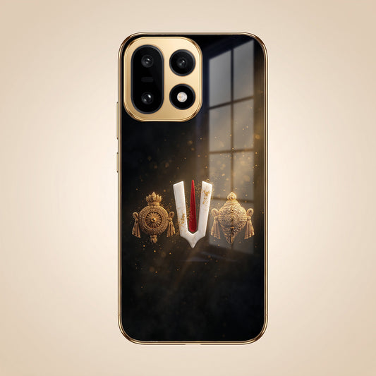 OnePlus 15 5G Royal Heritage Edition Gold Electroplated Glass Phone Back Case